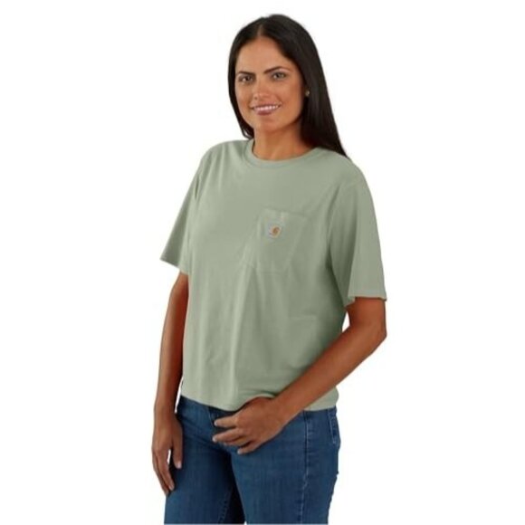 Carhartt Tops - Carhartt Women’s Loose Fit Short Sleeve T-Shirt Sage Green Size S (4-6) New